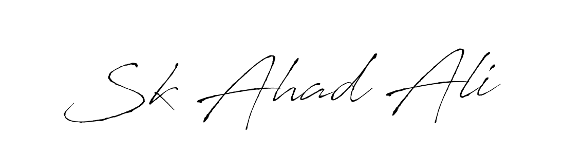 Use a signature maker to create a handwritten signature online. With this signature software, you can design (Antro_Vectra) your own signature for name Sk Ahad Ali. Sk Ahad Ali signature style 6 images and pictures png