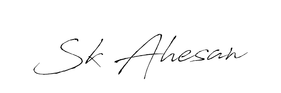 if you are searching for the best signature style for your name Sk Ahesan. so please give up your signature search. here we have designed multiple signature styles  using Antro_Vectra. Sk Ahesan signature style 6 images and pictures png