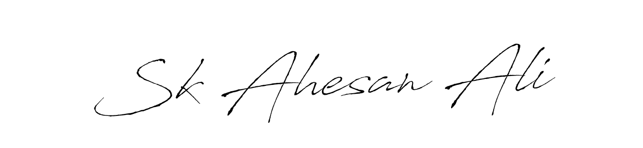 Once you've used our free online signature maker to create your best signature Antro_Vectra style, it's time to enjoy all of the benefits that Sk Ahesan Ali name signing documents. Sk Ahesan Ali signature style 6 images and pictures png
