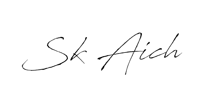 if you are searching for the best signature style for your name Sk Aich. so please give up your signature search. here we have designed multiple signature styles  using Antro_Vectra. Sk Aich signature style 6 images and pictures png