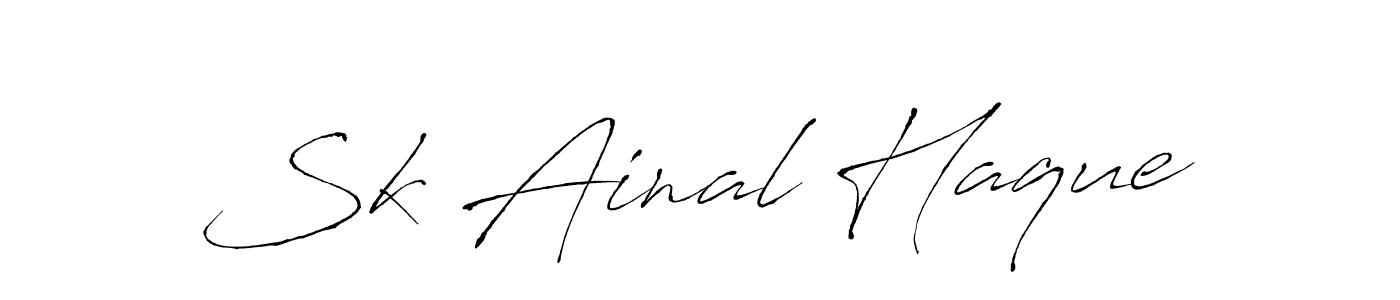 Make a beautiful signature design for name Sk Ainal Haque. Use this online signature maker to create a handwritten signature for free. Sk Ainal Haque signature style 6 images and pictures png