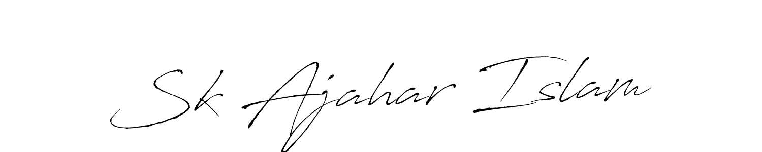 Also we have Sk Ajahar Islam name is the best signature style. Create professional handwritten signature collection using Antro_Vectra autograph style. Sk Ajahar Islam signature style 6 images and pictures png