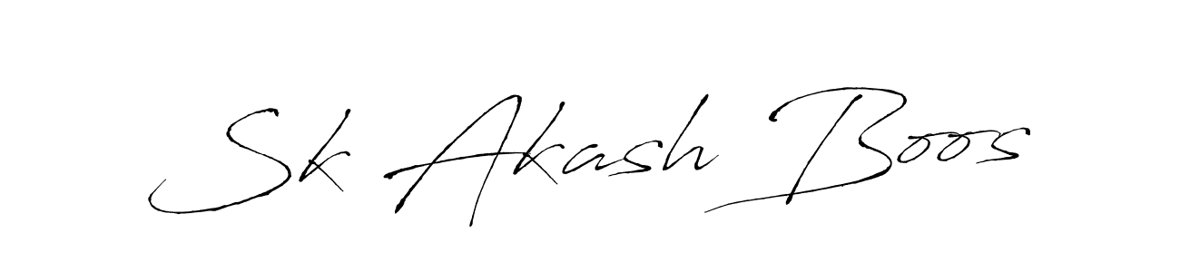 The best way (Antro_Vectra) to make a short signature is to pick only two or three words in your name. The name Sk Akash Boos include a total of six letters. For converting this name. Sk Akash Boos signature style 6 images and pictures png