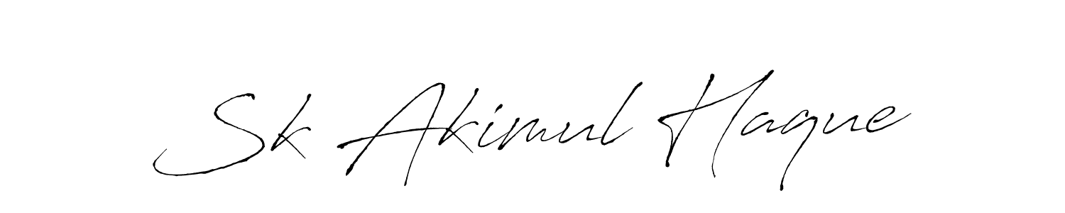 Design your own signature with our free online signature maker. With this signature software, you can create a handwritten (Antro_Vectra) signature for name Sk Akimul Haque. Sk Akimul Haque signature style 6 images and pictures png