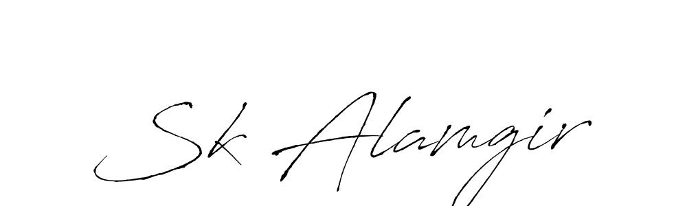 This is the best signature style for the Sk Alamgir name. Also you like these signature font (Antro_Vectra). Mix name signature. Sk Alamgir signature style 6 images and pictures png