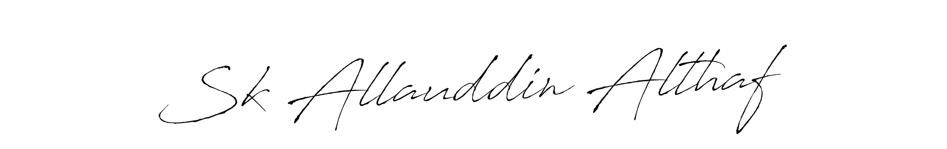 Sk Allauddin Althaf stylish signature style. Best Handwritten Sign (Antro_Vectra) for my name. Handwritten Signature Collection Ideas for my name Sk Allauddin Althaf. Sk Allauddin Althaf signature style 6 images and pictures png