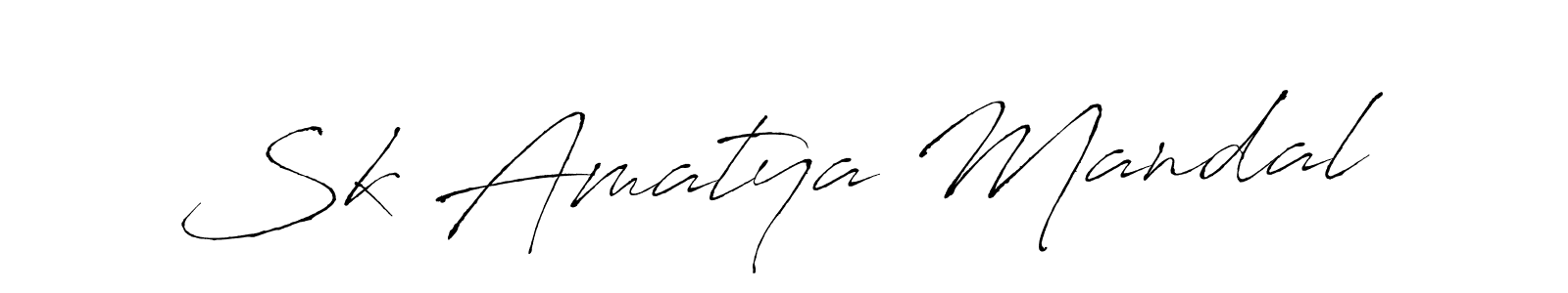 This is the best signature style for the Sk Amatya Mandal name. Also you like these signature font (Antro_Vectra). Mix name signature. Sk Amatya Mandal signature style 6 images and pictures png