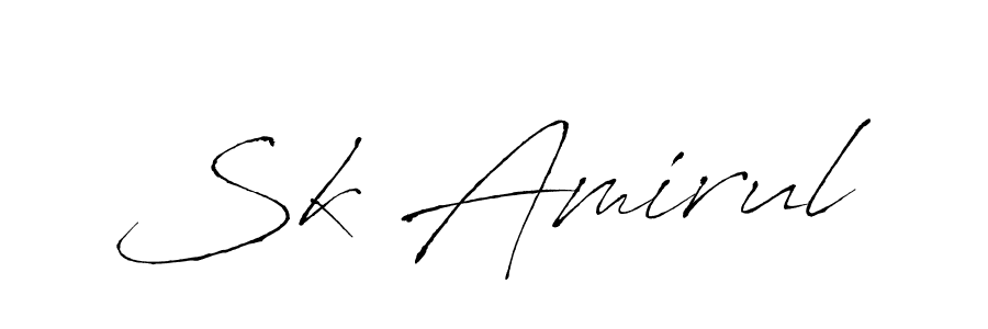 The best way (Antro_Vectra) to make a short signature is to pick only two or three words in your name. The name Sk Amirul include a total of six letters. For converting this name. Sk Amirul signature style 6 images and pictures png