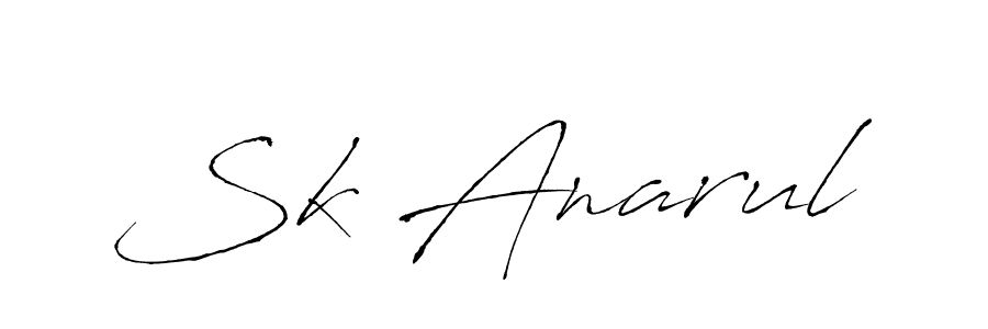 Design your own signature with our free online signature maker. With this signature software, you can create a handwritten (Antro_Vectra) signature for name Sk Anarul. Sk Anarul signature style 6 images and pictures png