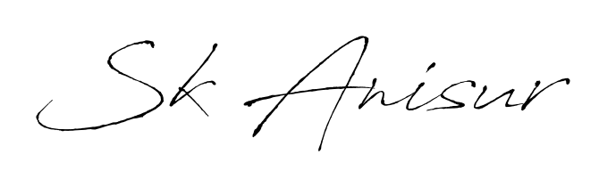 The best way (Antro_Vectra) to make a short signature is to pick only two or three words in your name. For converting this name Sk Anisur. Sk Anisur signature style 6 images and pictures png