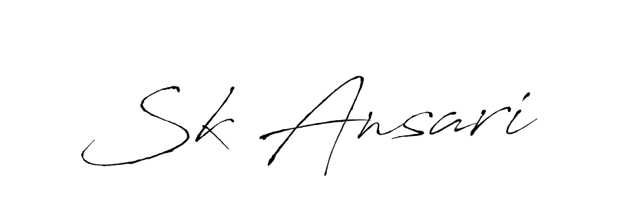 Also we have Sk Ansari name is the best signature style. Create professional handwritten signature collection using Antro_Vectra autograph style. Sk Ansari signature style 6 images and pictures png