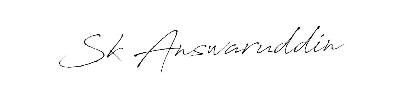 Create a beautiful signature design for name Sk Answaruddin. With this signature (Antro_Vectra) fonts, you can make a handwritten signature for free. Sk Answaruddin signature style 6 images and pictures png