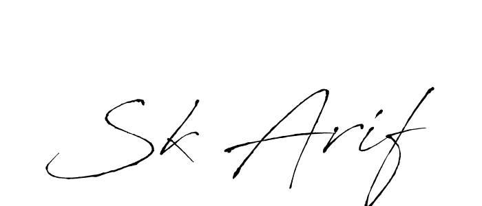 Similarly Antro_Vectra is the best handwritten signature design. Signature creator online .You can use it as an online autograph creator for name Sk Arif. Sk Arif signature style 6 images and pictures png