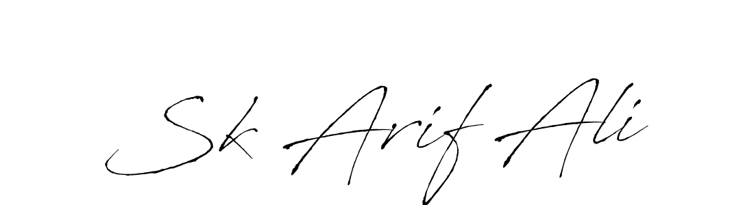 Use a signature maker to create a handwritten signature online. With this signature software, you can design (Antro_Vectra) your own signature for name Sk Arif Ali. Sk Arif Ali signature style 6 images and pictures png