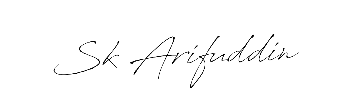 Design your own signature with our free online signature maker. With this signature software, you can create a handwritten (Antro_Vectra) signature for name Sk Arifuddin. Sk Arifuddin signature style 6 images and pictures png