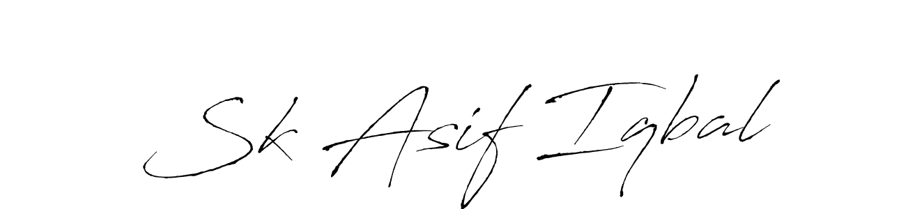 The best way (Antro_Vectra) to make a short signature is to pick only two or three words in your name. The name Sk Asif Iqbal include a total of six letters. For converting this name. Sk Asif Iqbal signature style 6 images and pictures png