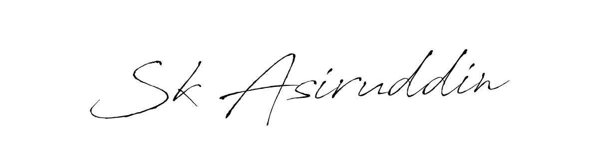 Sk Asiruddin stylish signature style. Best Handwritten Sign (Antro_Vectra) for my name. Handwritten Signature Collection Ideas for my name Sk Asiruddin. Sk Asiruddin signature style 6 images and pictures png