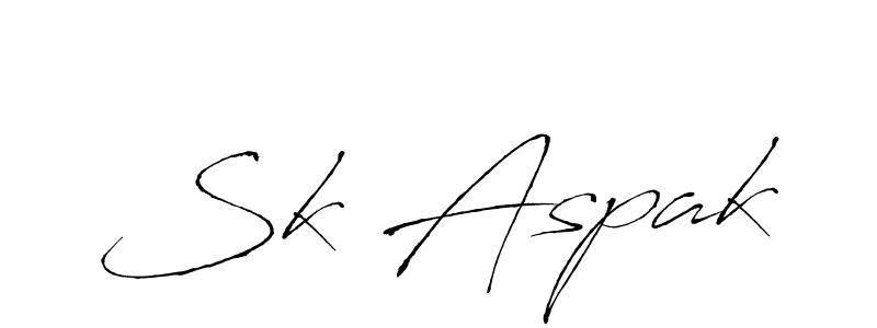 Once you've used our free online signature maker to create your best signature Antro_Vectra style, it's time to enjoy all of the benefits that Sk Aspak name signing documents. Sk Aspak signature style 6 images and pictures png