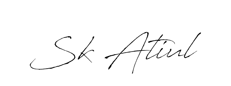 You can use this online signature creator to create a handwritten signature for the name Sk Atiul. This is the best online autograph maker. Sk Atiul signature style 6 images and pictures png