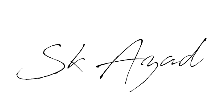 Also we have Sk Azad name is the best signature style. Create professional handwritten signature collection using Antro_Vectra autograph style. Sk Azad signature style 6 images and pictures png