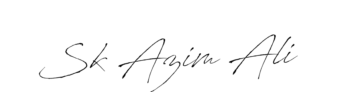 Create a beautiful signature design for name Sk Azim Ali. With this signature (Antro_Vectra) fonts, you can make a handwritten signature for free. Sk Azim Ali signature style 6 images and pictures png