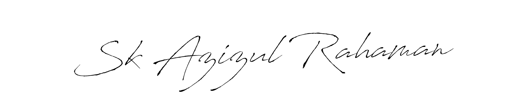 Antro_Vectra is a professional signature style that is perfect for those who want to add a touch of class to their signature. It is also a great choice for those who want to make their signature more unique. Get Sk Azizul Rahaman name to fancy signature for free. Sk Azizul Rahaman signature style 6 images and pictures png