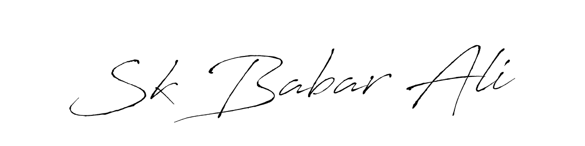 The best way (Antro_Vectra) to make a short signature is to pick only two or three words in your name. The name Sk Babar Ali include a total of six letters. For converting this name. Sk Babar Ali signature style 6 images and pictures png