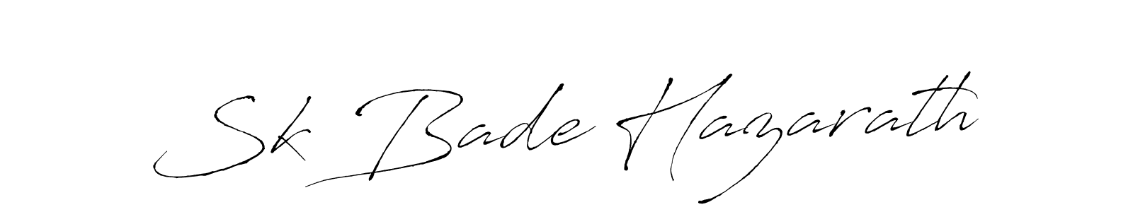 Use a signature maker to create a handwritten signature online. With this signature software, you can design (Antro_Vectra) your own signature for name Sk Bade Hazarath. Sk Bade Hazarath signature style 6 images and pictures png