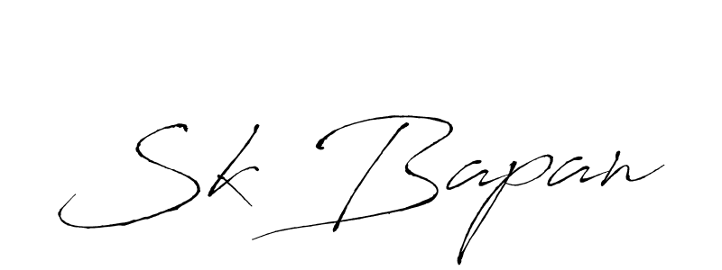 Create a beautiful signature design for name Sk Bapan. With this signature (Antro_Vectra) fonts, you can make a handwritten signature for free. Sk Bapan signature style 6 images and pictures png