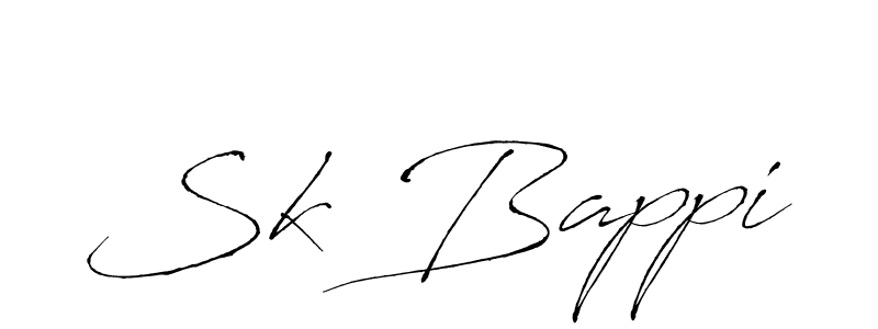 How to make Sk Bappi name signature. Use Antro_Vectra style for creating short signs online. This is the latest handwritten sign. Sk Bappi signature style 6 images and pictures png