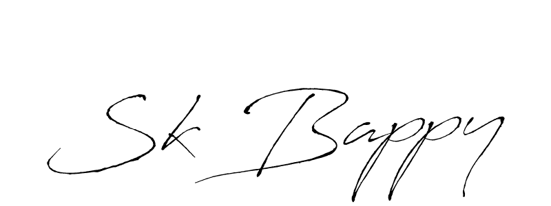 Use a signature maker to create a handwritten signature online. With this signature software, you can design (Antro_Vectra) your own signature for name Sk Bappy. Sk Bappy signature style 6 images and pictures png