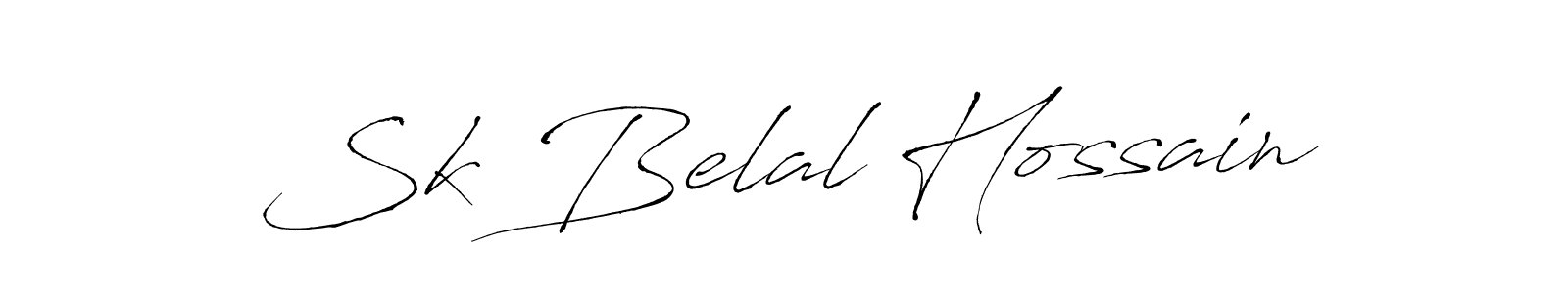 How to make Sk Belal Hossain signature? Antro_Vectra is a professional autograph style. Create handwritten signature for Sk Belal Hossain name. Sk Belal Hossain signature style 6 images and pictures png