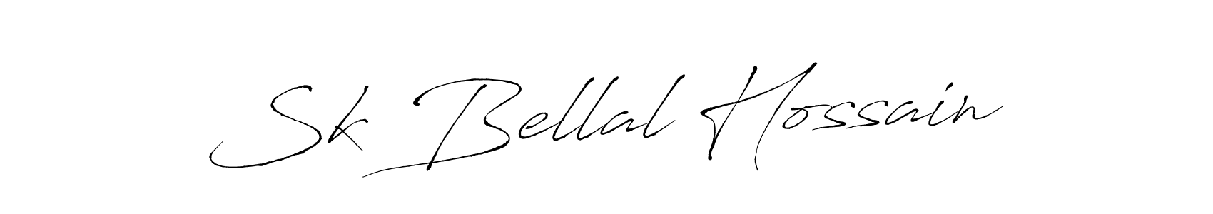 Design your own signature with our free online signature maker. With this signature software, you can create a handwritten (Antro_Vectra) signature for name Sk Bellal Hossain. Sk Bellal Hossain signature style 6 images and pictures png