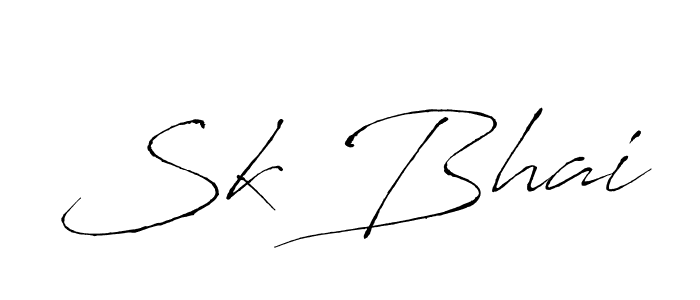 How to make Sk Bhai signature? Antro_Vectra is a professional autograph style. Create handwritten signature for Sk Bhai name. Sk Bhai signature style 6 images and pictures png
