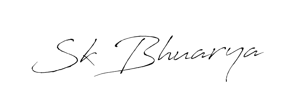 Design your own signature with our free online signature maker. With this signature software, you can create a handwritten (Antro_Vectra) signature for name Sk Bhuarya. Sk Bhuarya signature style 6 images and pictures png