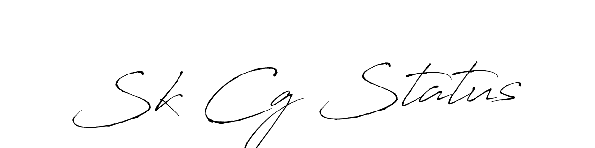 You should practise on your own different ways (Antro_Vectra) to write your name (Sk Cg Status) in signature. don't let someone else do it for you. Sk Cg Status signature style 6 images and pictures png