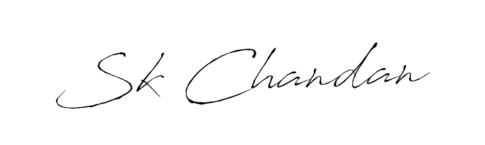 Design your own signature with our free online signature maker. With this signature software, you can create a handwritten (Antro_Vectra) signature for name Sk Chandan. Sk Chandan signature style 6 images and pictures png