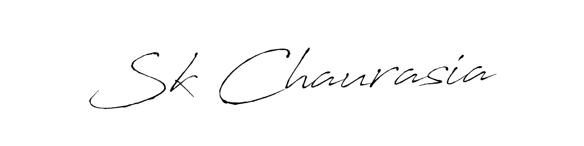 You should practise on your own different ways (Antro_Vectra) to write your name (Sk Chaurasia) in signature. don't let someone else do it for you. Sk Chaurasia signature style 6 images and pictures png