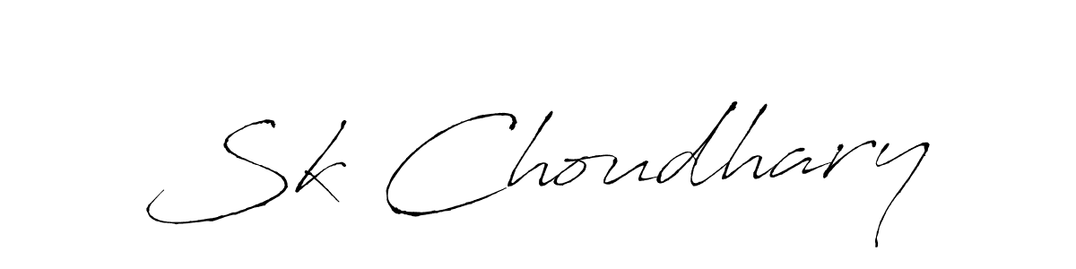 Design your own signature with our free online signature maker. With this signature software, you can create a handwritten (Antro_Vectra) signature for name Sk Choudhary. Sk Choudhary signature style 6 images and pictures png