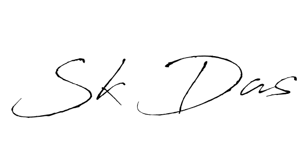 How to make Sk Das signature? Antro_Vectra is a professional autograph style. Create handwritten signature for Sk Das name. Sk Das signature style 6 images and pictures png