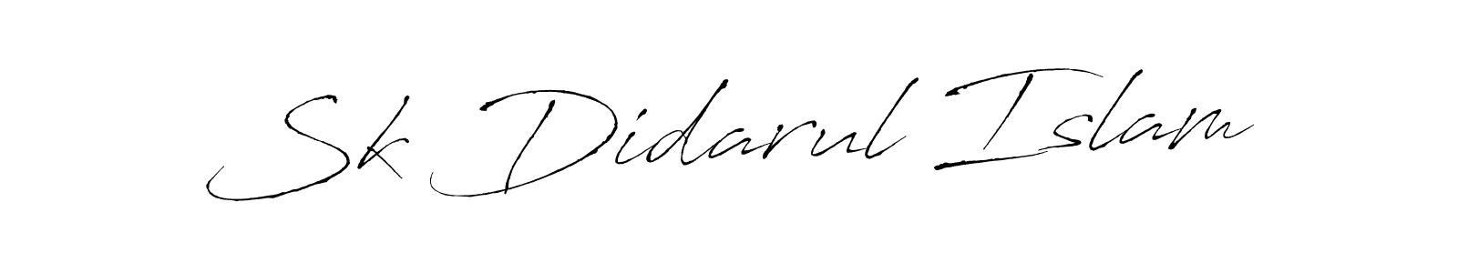 Make a beautiful signature design for name Sk Didarul Islam. With this signature (Antro_Vectra) style, you can create a handwritten signature for free. Sk Didarul Islam signature style 6 images and pictures png