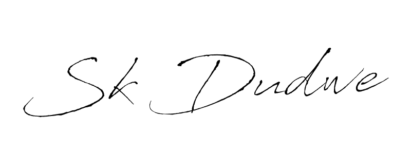 This is the best signature style for the Sk Dudwe name. Also you like these signature font (Antro_Vectra). Mix name signature. Sk Dudwe signature style 6 images and pictures png