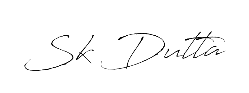 Create a beautiful signature design for name Sk Dutta. With this signature (Antro_Vectra) fonts, you can make a handwritten signature for free. Sk Dutta signature style 6 images and pictures png