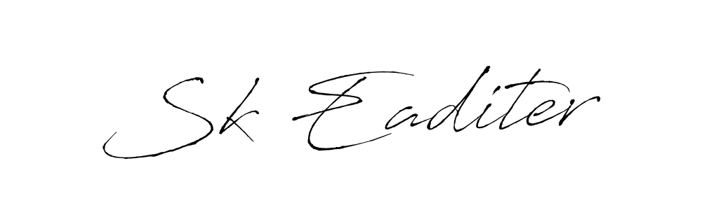 Also You can easily find your signature by using the search form. We will create Sk Eaditer name handwritten signature images for you free of cost using Antro_Vectra sign style. Sk Eaditer signature style 6 images and pictures png