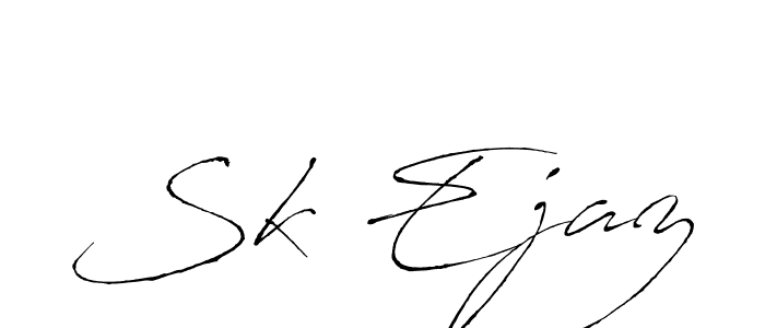 You should practise on your own different ways (Antro_Vectra) to write your name (Sk Ejaz) in signature. don't let someone else do it for you. Sk Ejaz signature style 6 images and pictures png