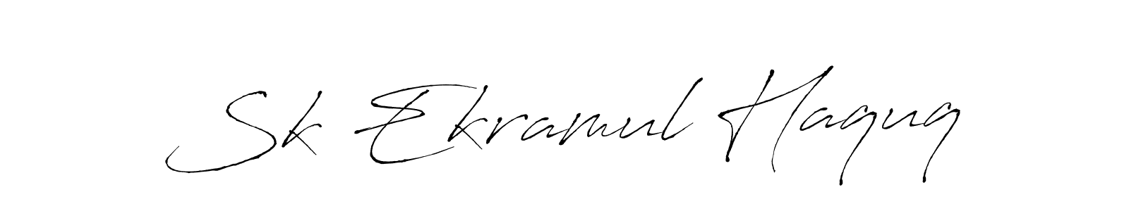 You should practise on your own different ways (Antro_Vectra) to write your name (Sk Ekramul Haquq) in signature. don't let someone else do it for you. Sk Ekramul Haquq signature style 6 images and pictures png