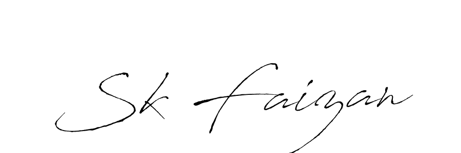 Sk Faizan stylish signature style. Best Handwritten Sign (Antro_Vectra) for my name. Handwritten Signature Collection Ideas for my name Sk Faizan. Sk Faizan signature style 6 images and pictures png
