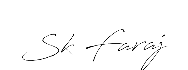 Create a beautiful signature design for name Sk Faraj. With this signature (Antro_Vectra) fonts, you can make a handwritten signature for free. Sk Faraj signature style 6 images and pictures png