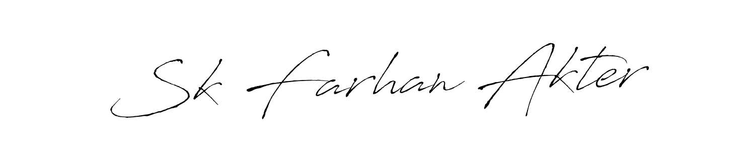 The best way (Antro_Vectra) to make a short signature is to pick only two or three words in your name. The name Sk Farhan Akter include a total of six letters. For converting this name. Sk Farhan Akter signature style 6 images and pictures png