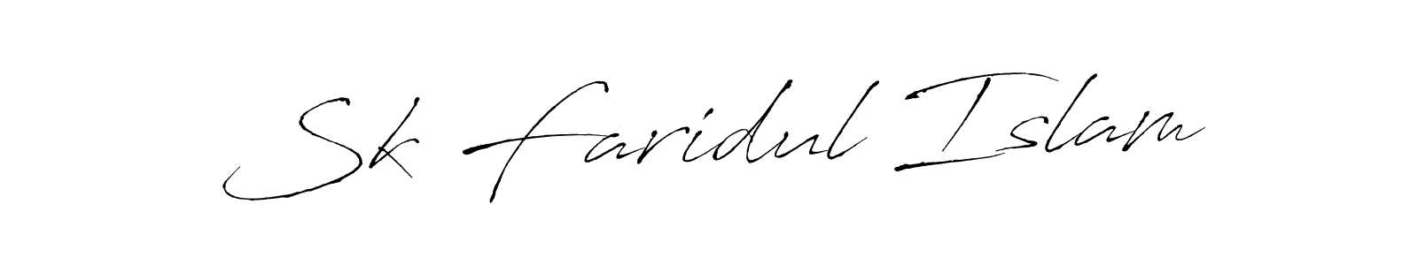 Design your own signature with our free online signature maker. With this signature software, you can create a handwritten (Antro_Vectra) signature for name Sk Faridul Islam. Sk Faridul Islam signature style 6 images and pictures png